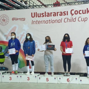On 12.04.2022,our athlete Ece Gizem Huriel came in 5th in the U14 Girls' Foil branch at the Antalya International Children's Cup.