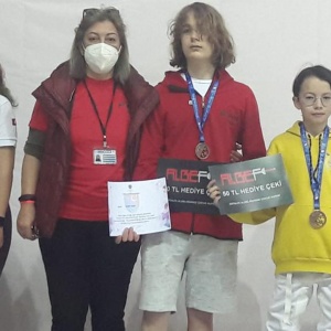 On 13.04.2022, our athlete Murat Güreş placed 5th in the U14 Boys Foil branch at the Antalya International Children's Cup.